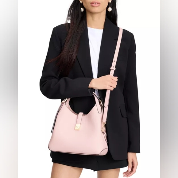 Kate Spade New York Deco Medium Hobo Tote Bag Pastry Pink - Picture 13 of 16